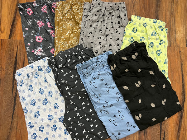 Pack of two cotton jersey trousers (random prints)