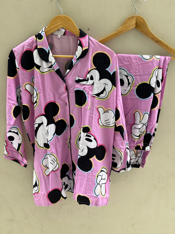 Big Mickeys summer linen pj suit