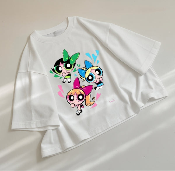 Powerpuff girls oversize drop shoulder t-shirt