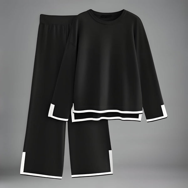 Black fleece coord set