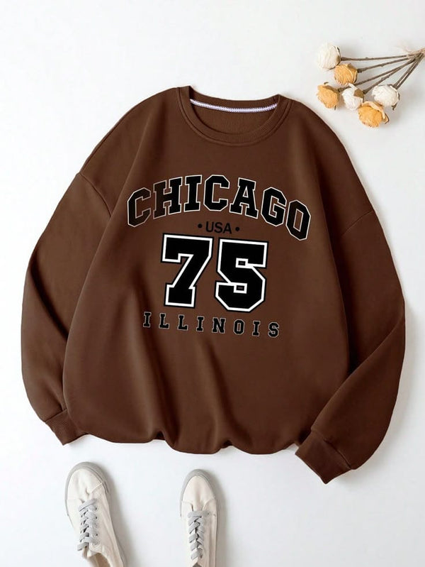 Brown Chicago 75 sweatshirt