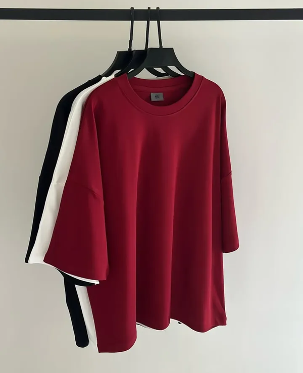 Pack of two oversize drop shoulder t-shirts