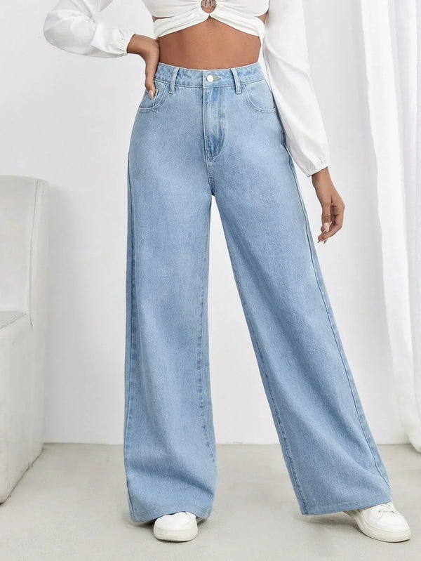 Light blue wide leg  jeans