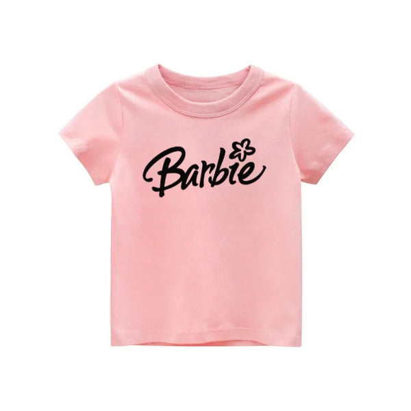 Pink barbie t-shirt for kids