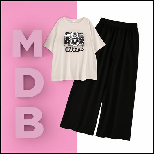 White click with flapper trouser tracksuit