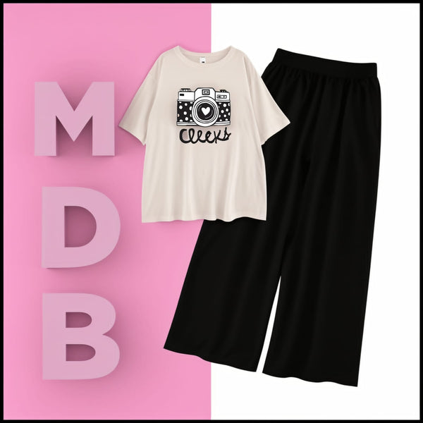 White click with flapper trouser tracksuit