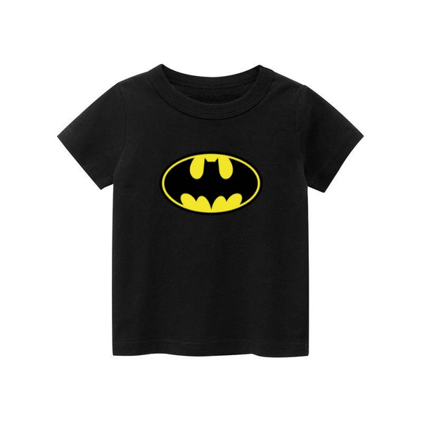 Black batman t-shirt for kids
