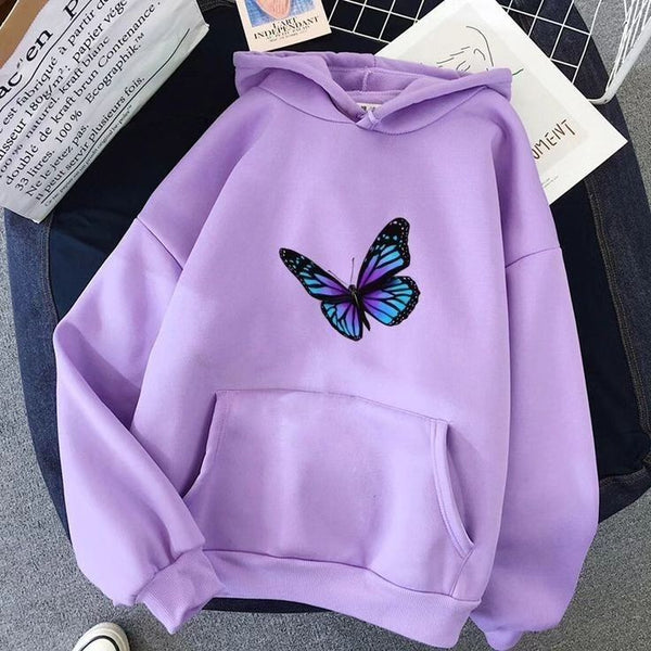 Lilac butterfly kangro hoodie