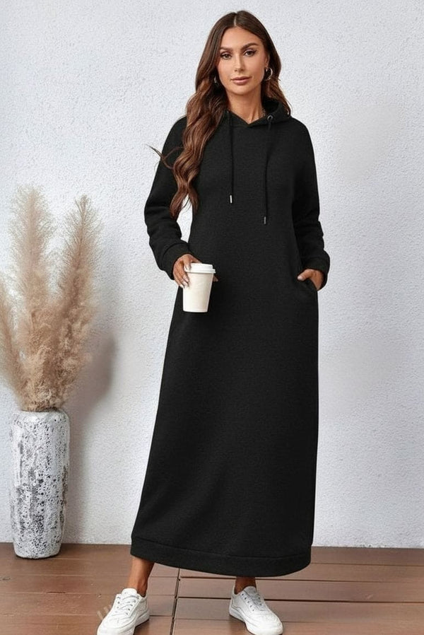 Black long hoodie