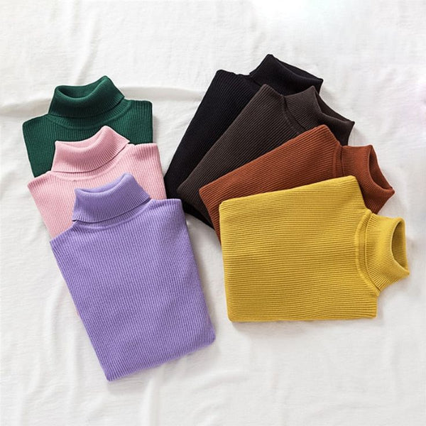 Pack of two ribbed turtlenecks