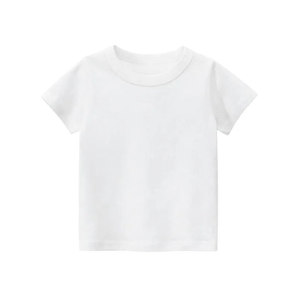 White plain t-shirt for kids
