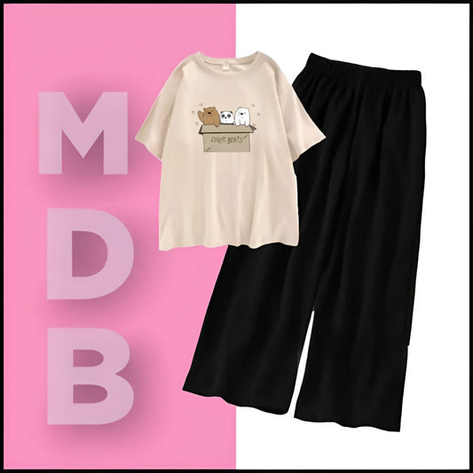 Skin free bears with flapper trouser tracksuit