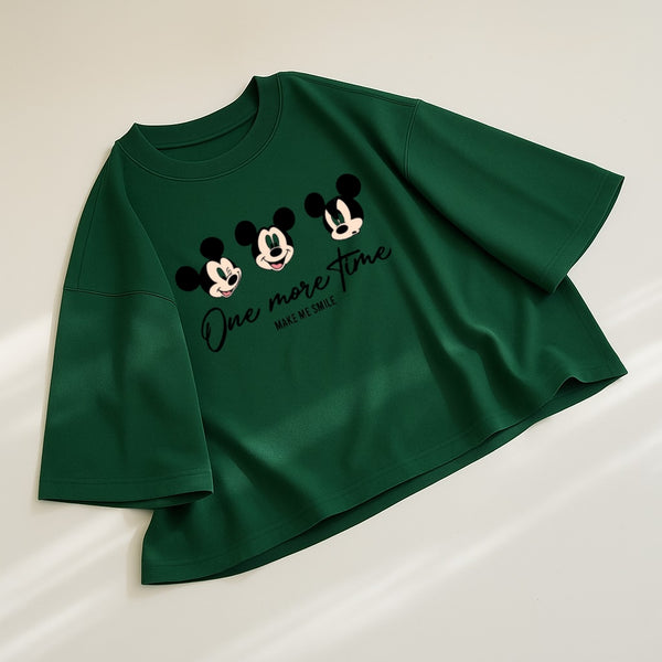 One more time mickey oversize drop shoulder t-shirt