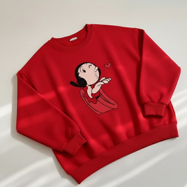 Red olive oyl sweatshirt