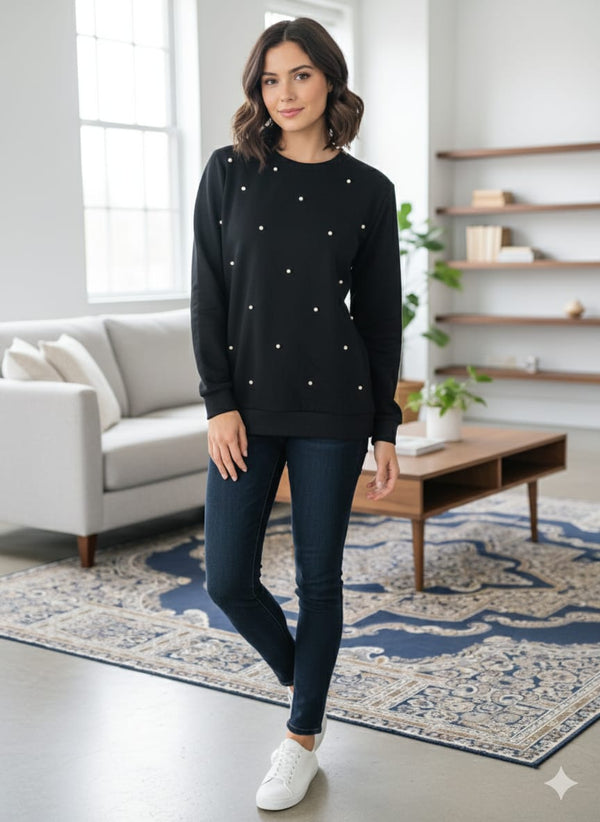 Black pearls sweatshirt