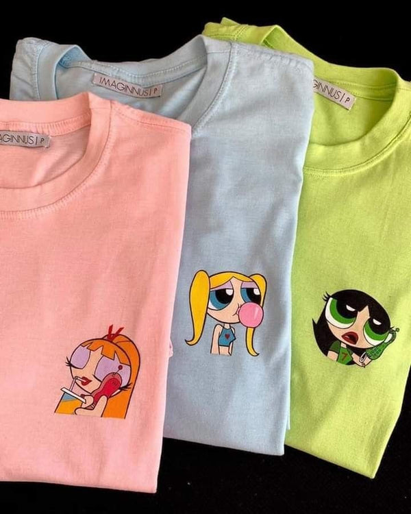 Pack of three t-shirts ( blossom - bubbles- buttercup)