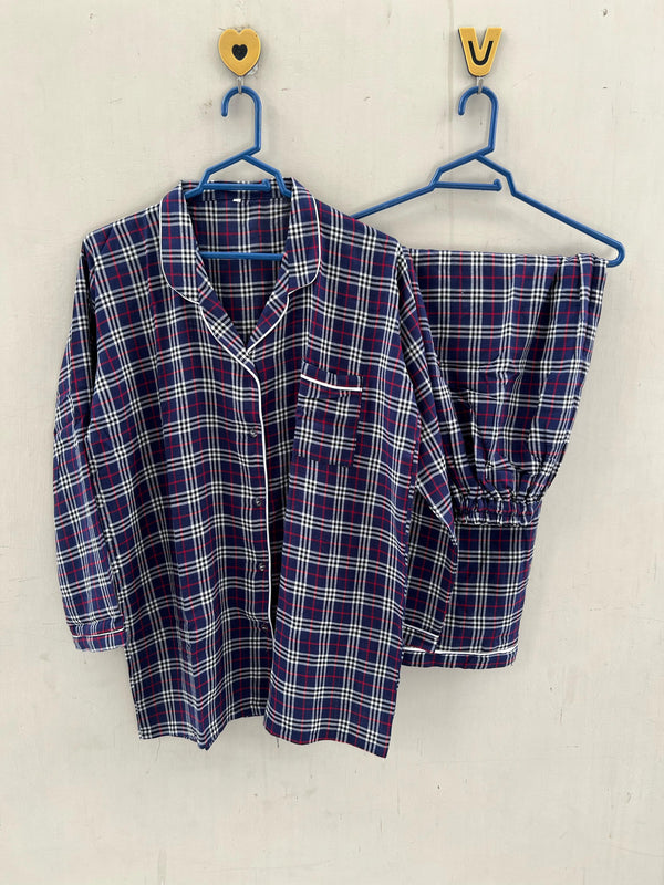 Blue Burberry cotton pj suit