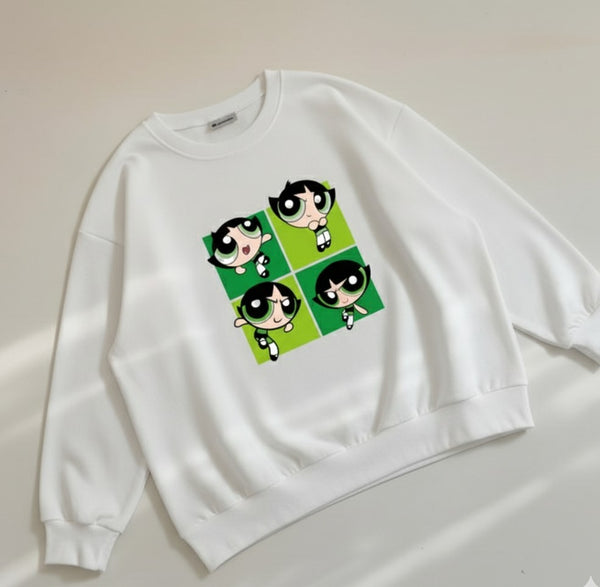 White buttercup sweatshirt