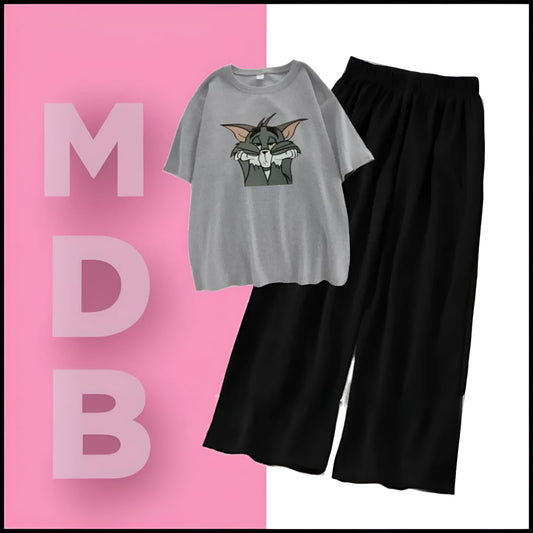 Grey Tom with flapper trouser tracksuit