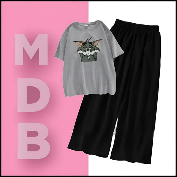 Grey Tom with flapper trouser tracksuit