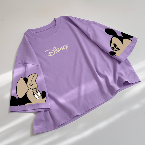Lilac disney oversize drop shoulder t-shirt