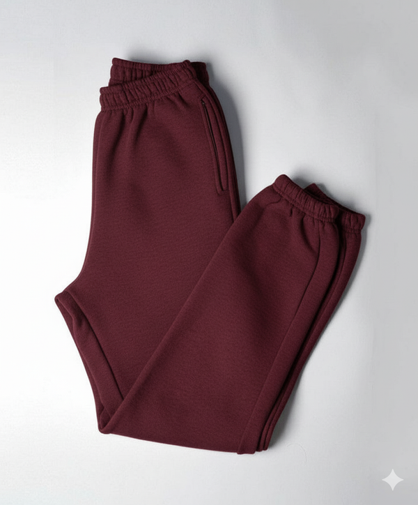Winters maroon fleece sweatpants