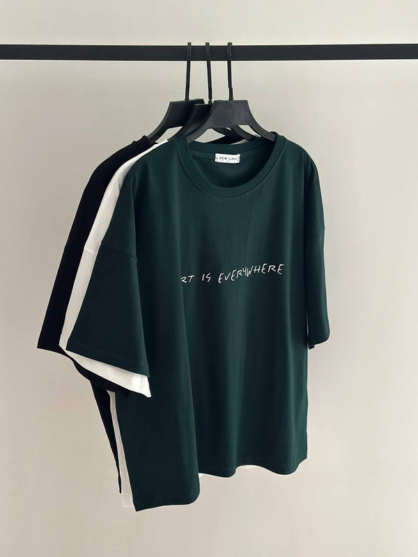 Art is everything oversize drop shoulder t-shirt