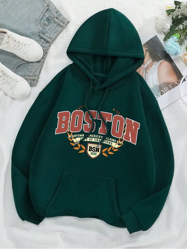 Green Boston kangro hoodie