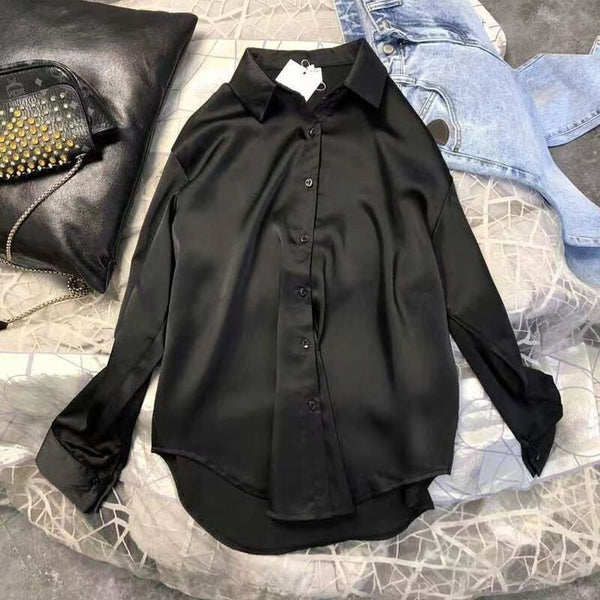Pack of two button down silk shirt