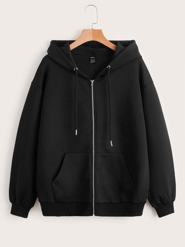 Black zipper hoodie